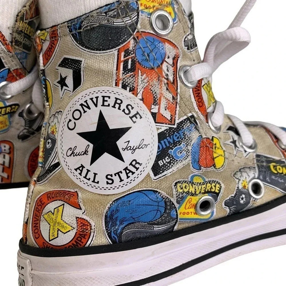 Converse Chuck Taylor All Star Jump Ball Sneakers Kid Junior Size 13 Unisex - Picture 7 of 12